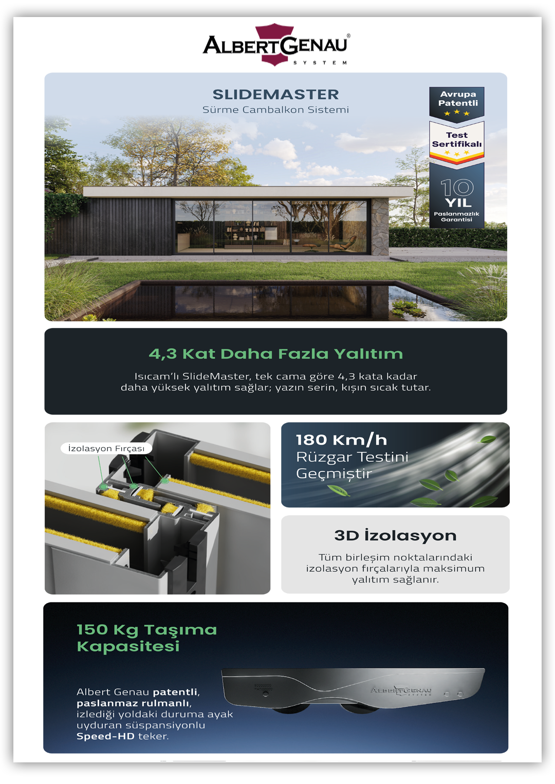 SlideMaster Sürme Cambalkon