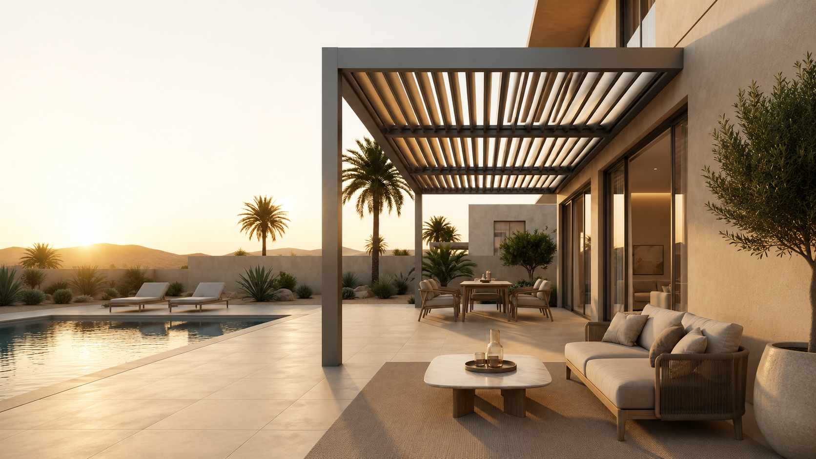 Bioklimatik Pergola Uygulaması